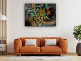 ・"Vibrant Fancy Paint"・Glass Wall Art